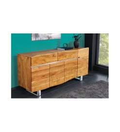 Invicta Interior - przedsprzedaż Komoda ARKTYKA II Mammut 170 cm drewno Akacja honey