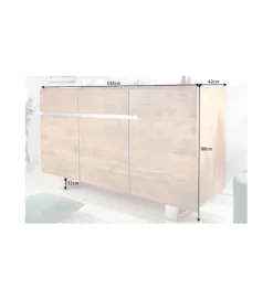 Invicta Interior Komoda ARKTYKA Mammut 135 cm drewno akacja honey