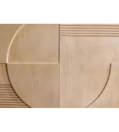 Invicta Interior Komoda ART DECO 170 cm drewno mango biało beżowa