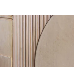 Invicta Interior Komoda ART DECO 170 cm drewno mango biało beżowa