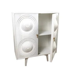 RW Komoda ASTARNA 111 cm drewno mango biała