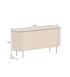 Invicta Interior Komoda ATELIER 160 cm kolor drewna dębu