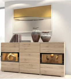 Helvetia Komoda BAROS 132 cm w kolorze dąb san remo