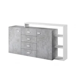 Helvetia Komoda BOTA 180 cm w optyce betonu