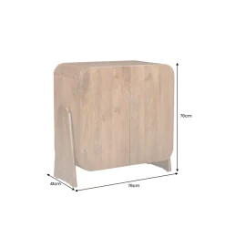 Invicta Interior Komoda BRASIL 75 cm drewno mango brązowa
