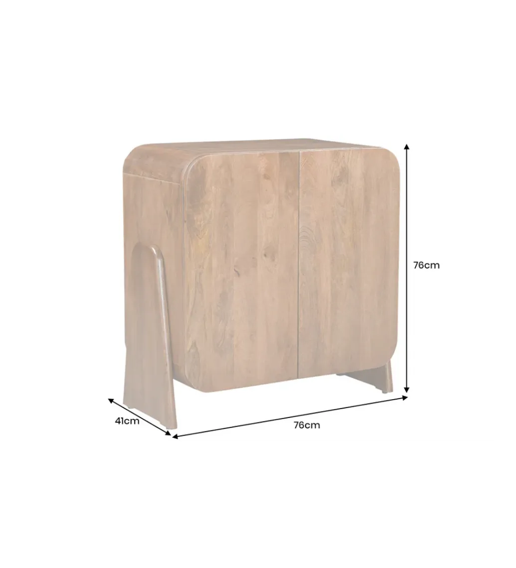 Invicta Interior Komoda BRASIL 75 cm drewno mango brązowa