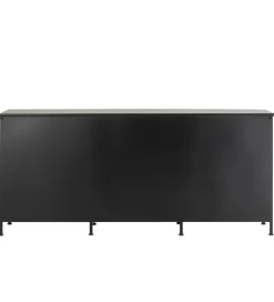 J-Line Komoda CADE 175 cm czarna