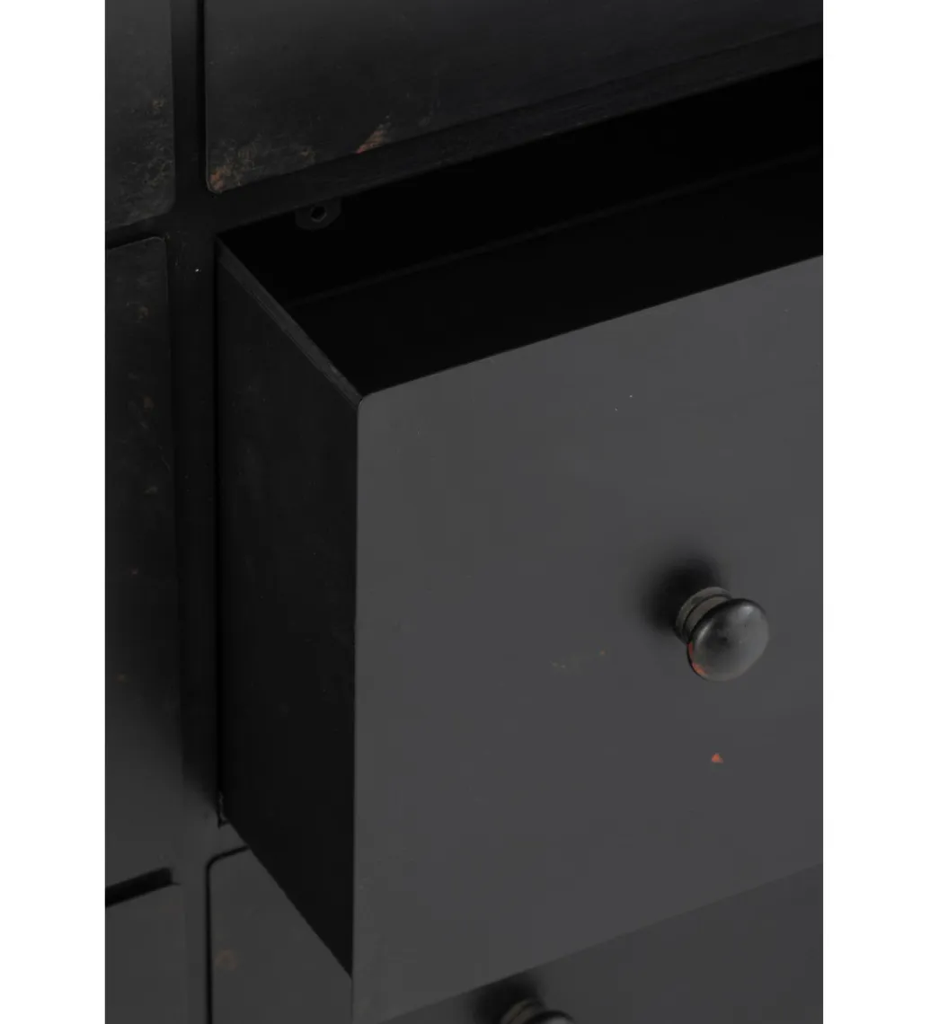J-Line Komoda CADE 175 cm czarna
