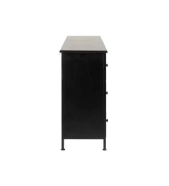 J-Line Komoda CADE 175 cm czarna