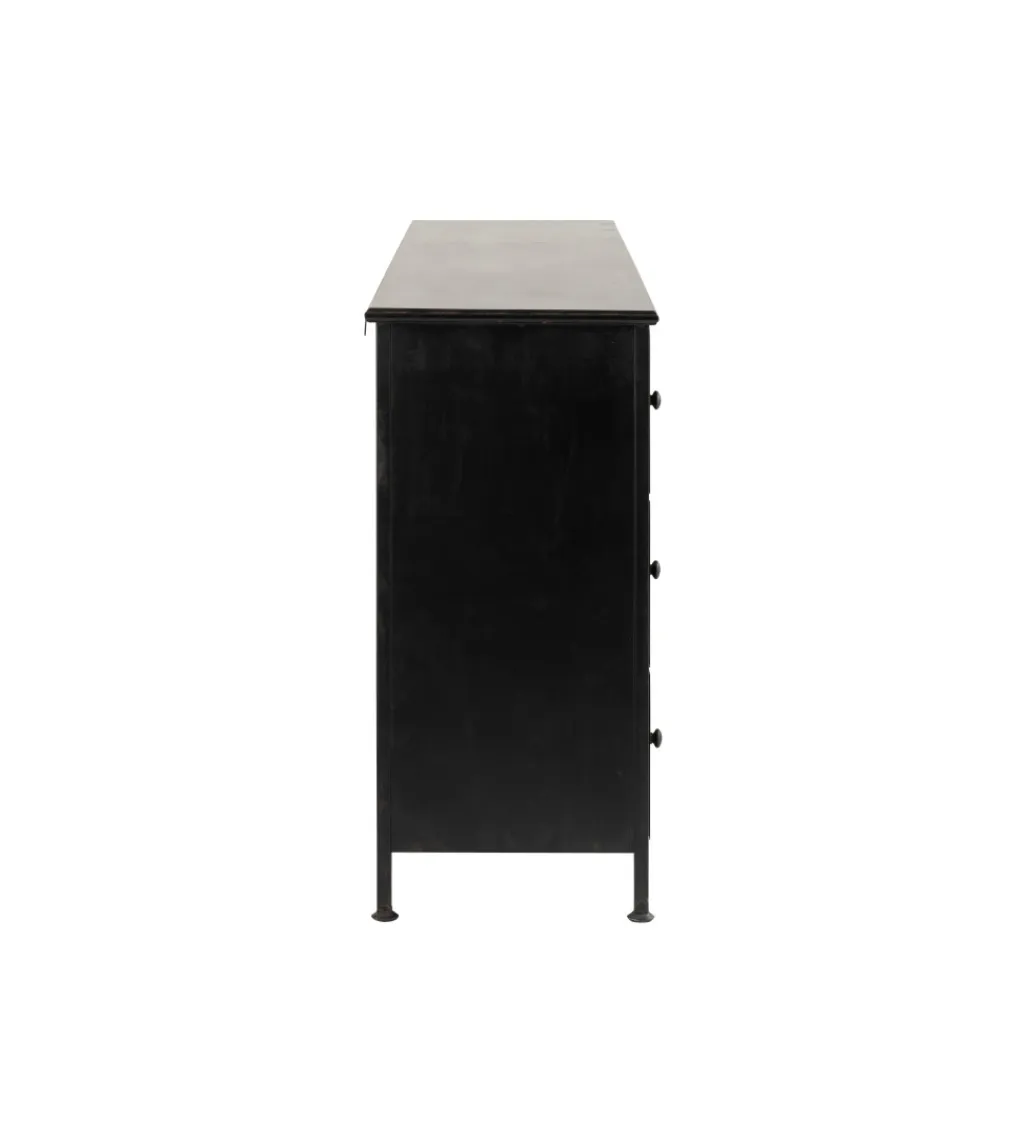 J-Line Komoda CADE 175 cm czarna