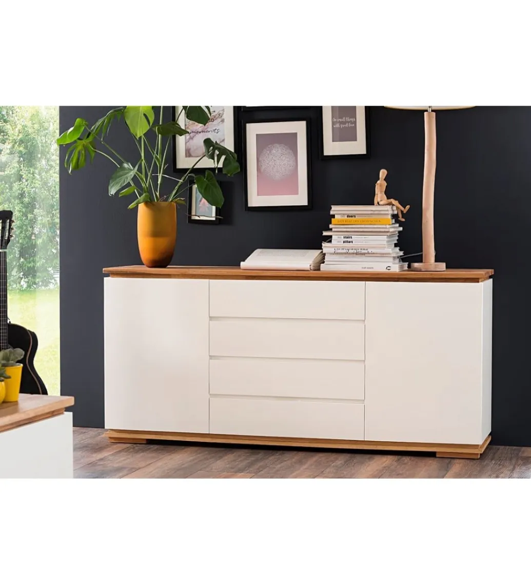 MCA Komoda CHIARO 170 Cm Biało kremowa