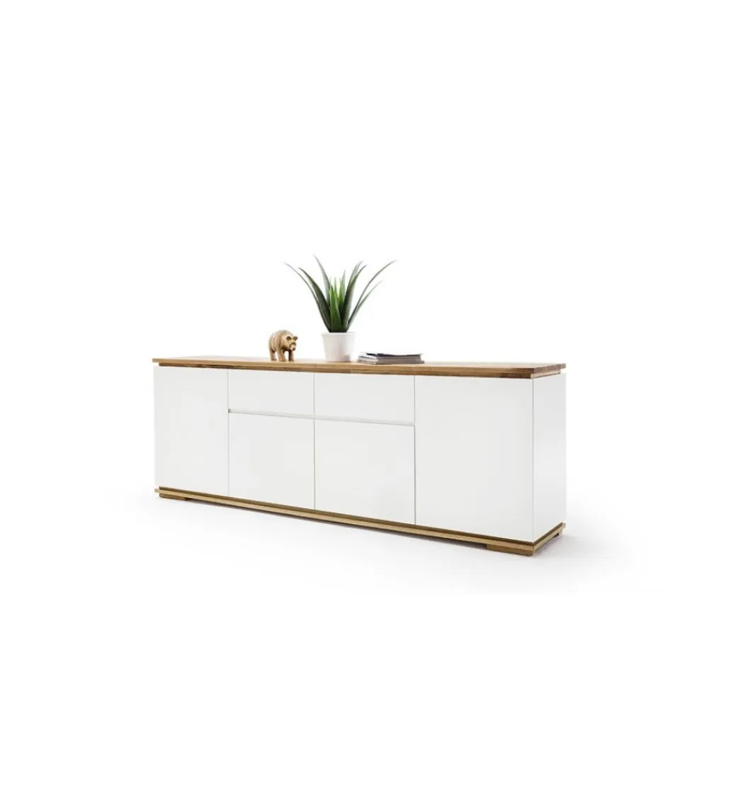 MCA Komoda CHIARO 180 cm biało kremowa