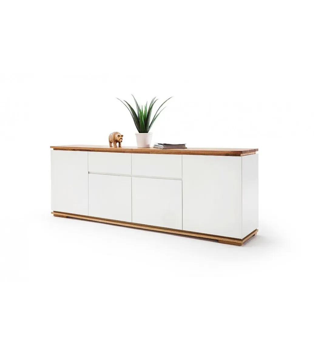 MCA Komoda CHIARO 180 cm biało kremowa