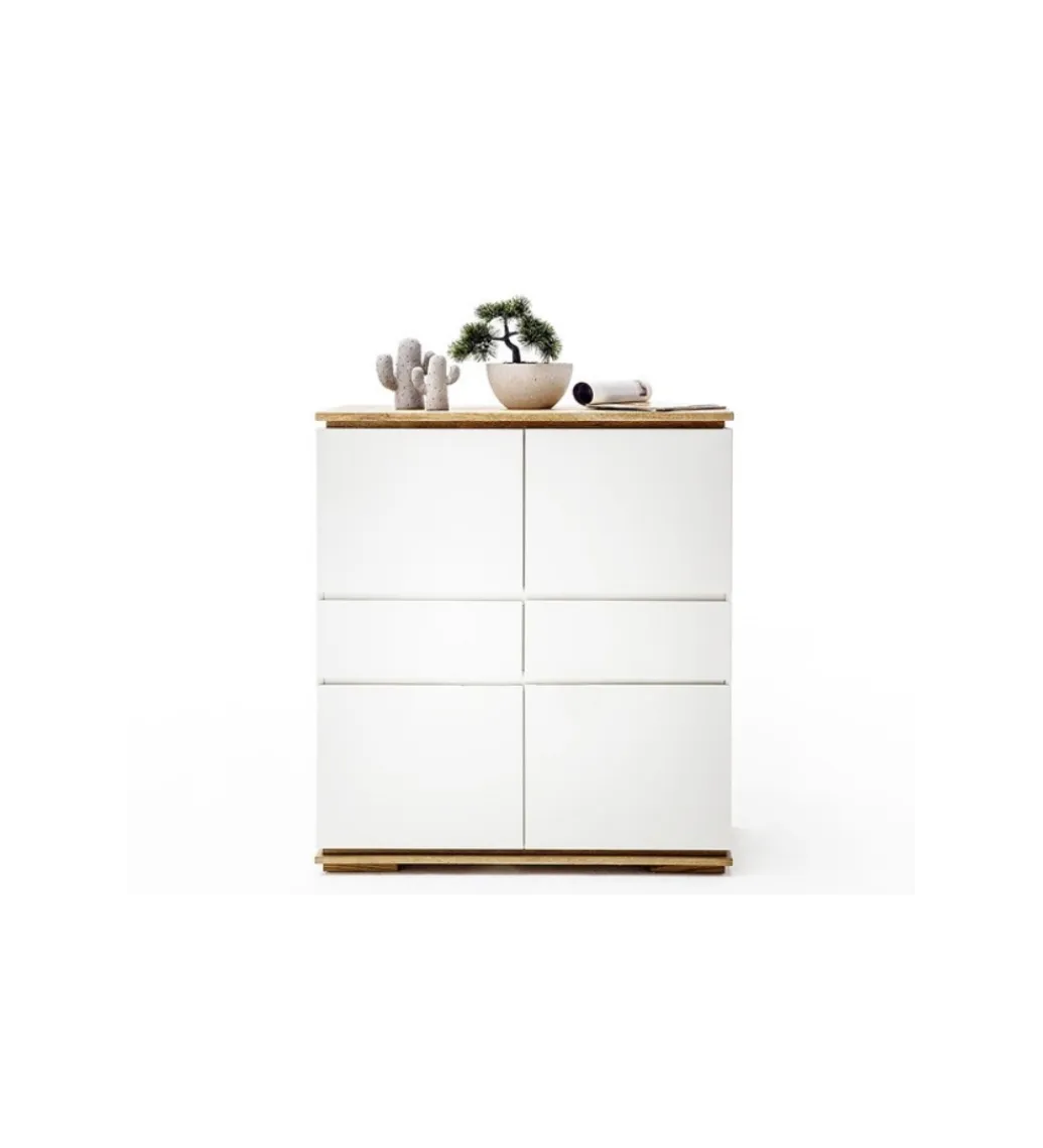 MCA Komoda CHIARO 100 Cm biało kremowa