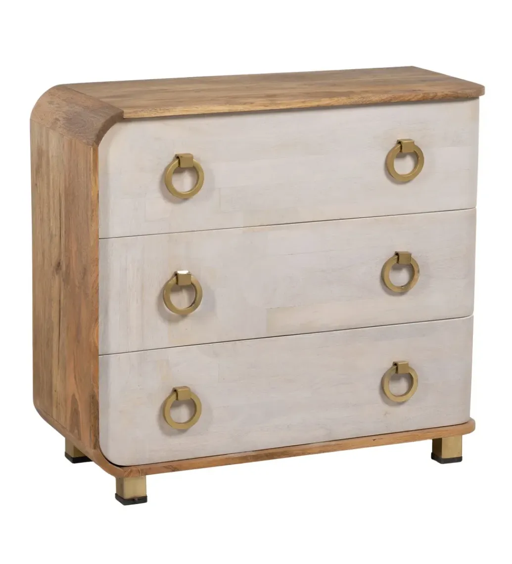 Zona-Design Komoda COSTARIC 83 cm drewno mango bielona