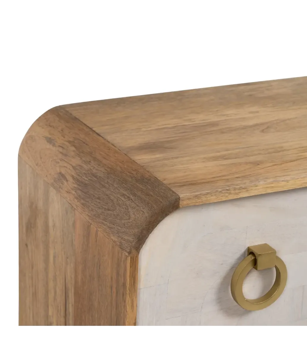 Zona-Design Komoda COSTARIC 83 cm drewno mango bielona