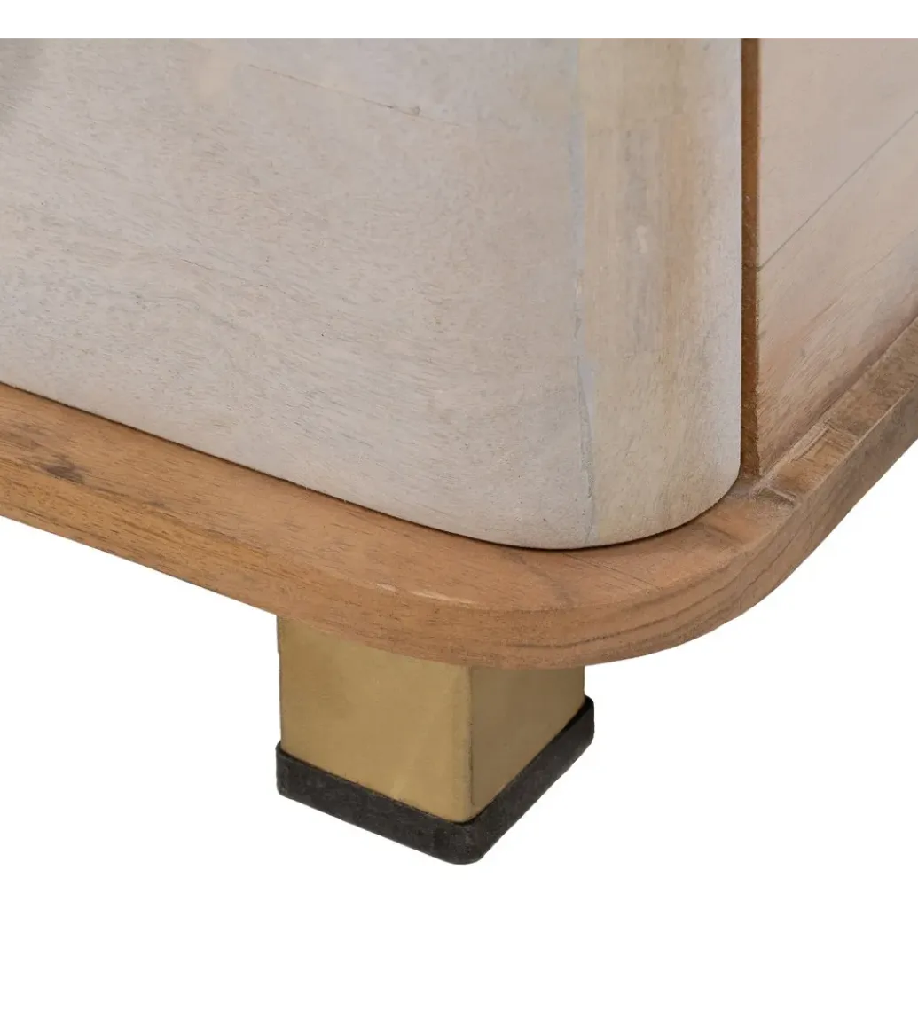 Zona-Design Komoda COSTARIC 83 cm drewno mango bielona