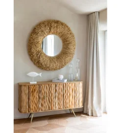 J-Line Komoda CURVE 152 cm naturalna