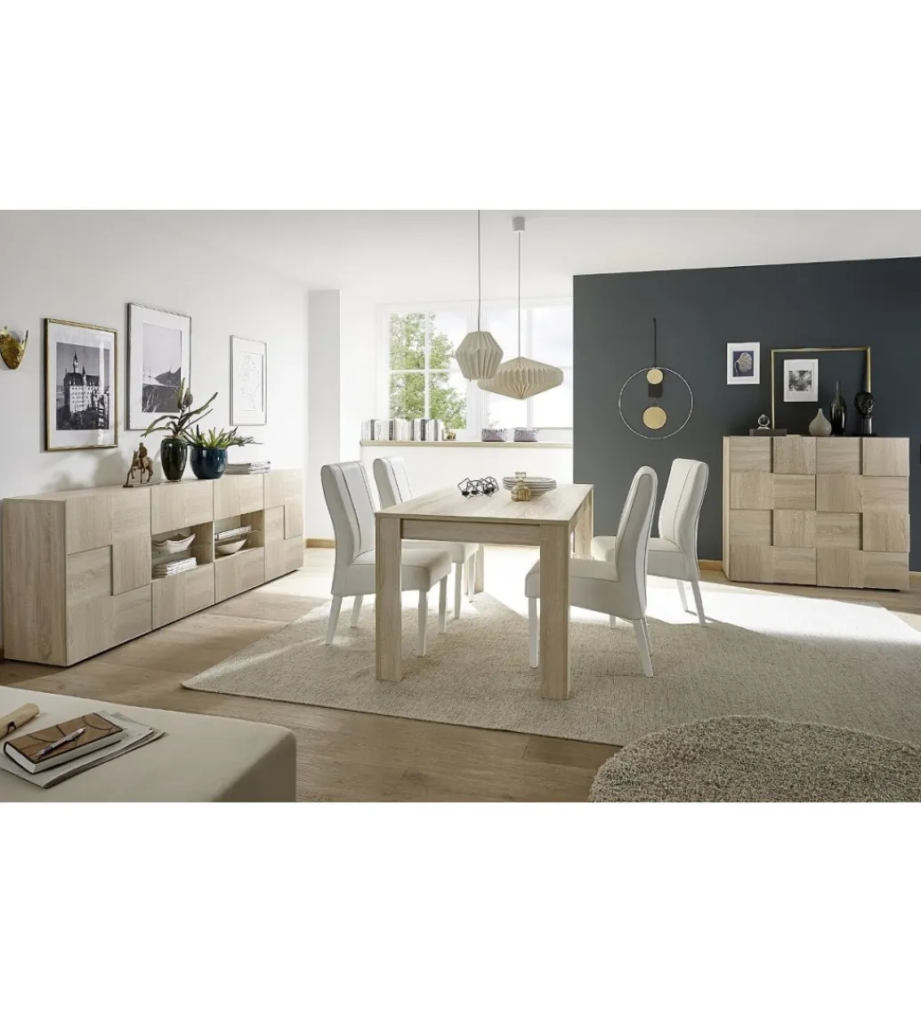 MCA Linia Włoska Komoda DAMA 121 Cm w kolorze dąb sonoma