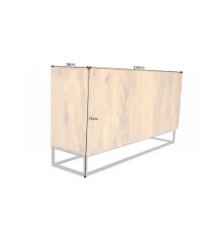 Invicta Interior Komoda DAVIDE  scorpion 140 cm drewno mango brąz