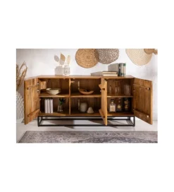 Invicta Interior Komoda DAVIDE  scorpion 140 cm drewno mango brąz