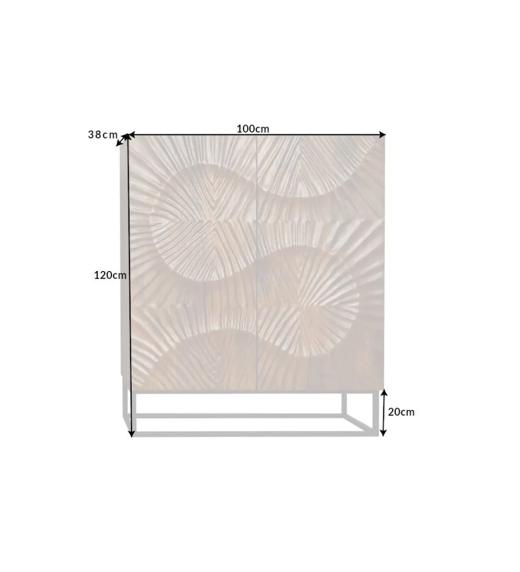 Invicta Interior Komoda DAVIDE Scorpion 100 cm drewno mango brąz