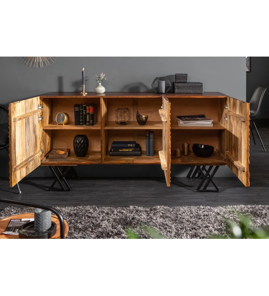 Invicta Interior Komoda DAVIDE Scorpion Fluid 160 Cm drewno mango