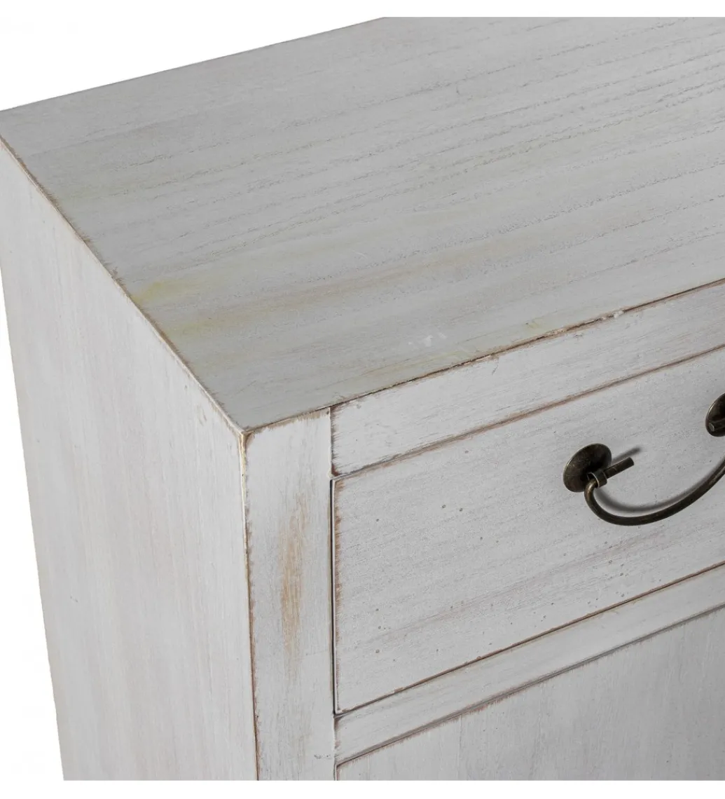 Exclusivas Komoda DECAPE 80 cm przecierana biel