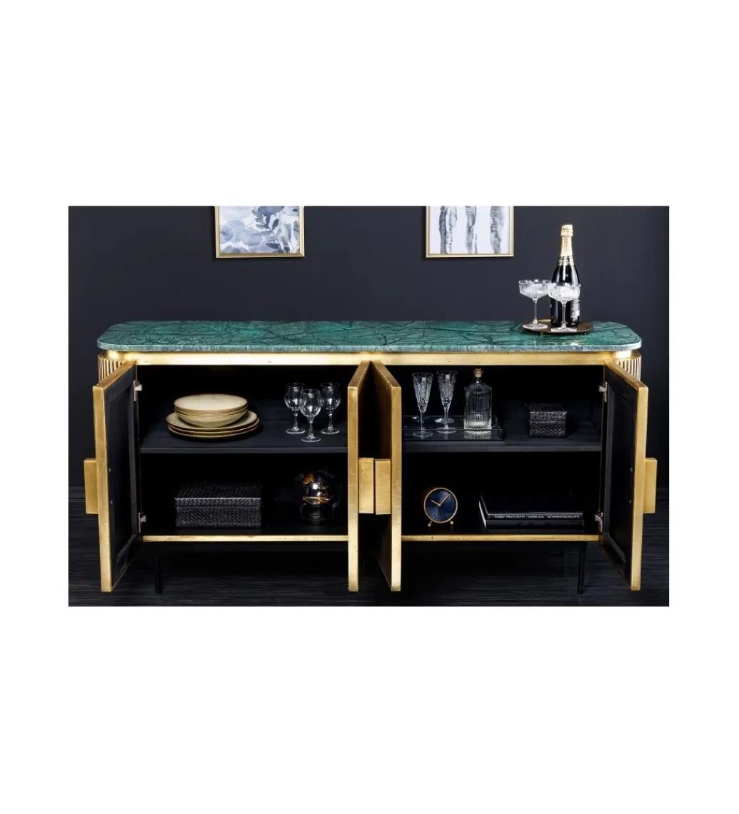 Invicta Interior - przedsprzedaż Komoda DIAMENTE 160 cm złota