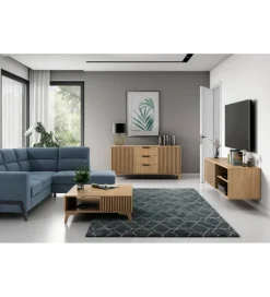 ELTAP Komoda ENTSIAN 150 cm w optyce dąb artisan
