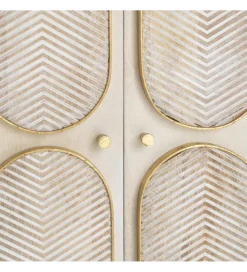 Zona-Design Komoda ESPAZERO 152 cm drewno mango biała