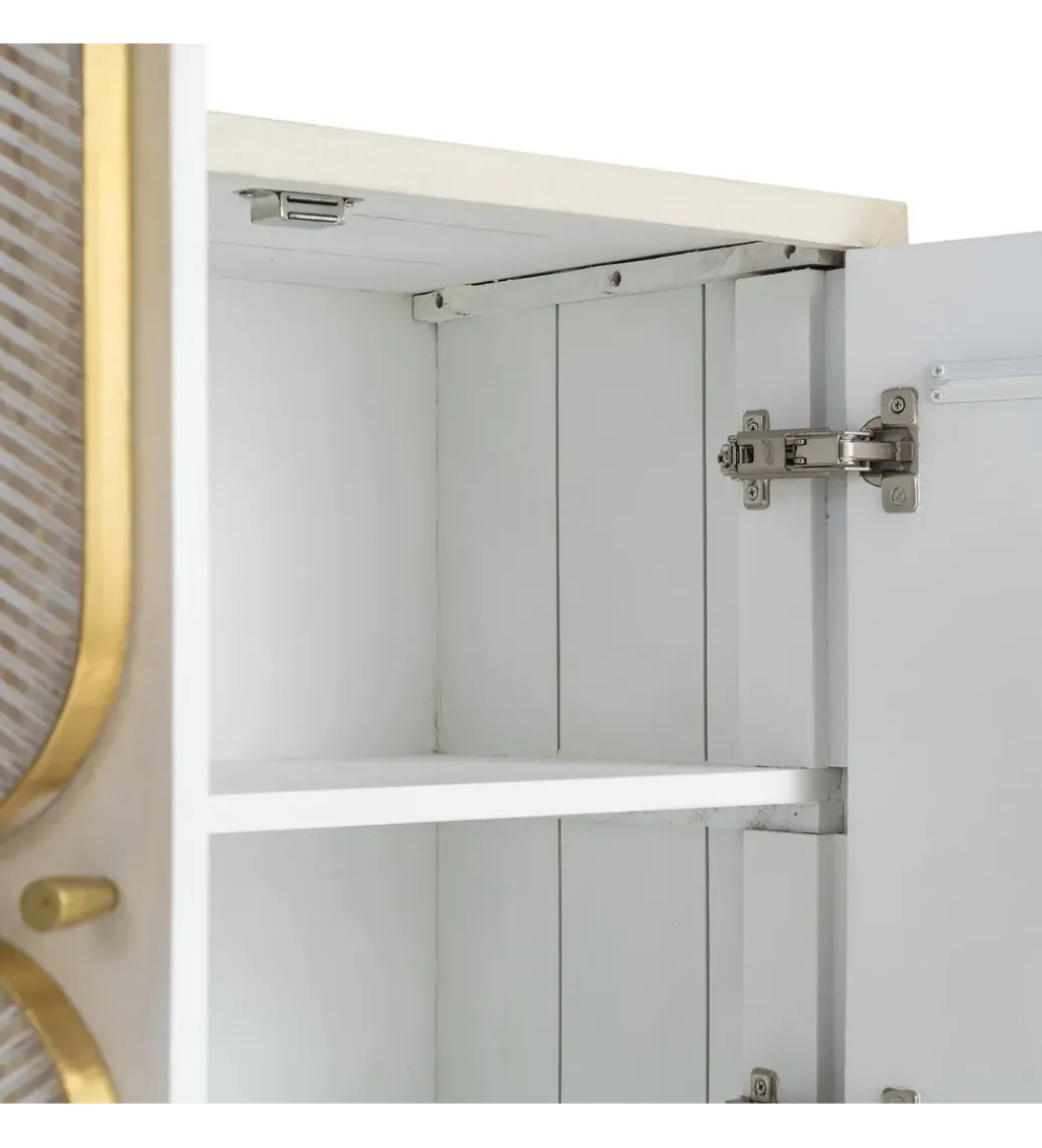 Zona-Design Komoda ESPAZERO 152 cm drewno mango biała