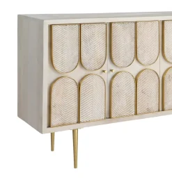 Zona-Design Komoda ESPAZERO 152 cm drewno mango biała