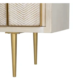 Zona-Design Komoda ESPAZERO 152 cm drewno mango biała