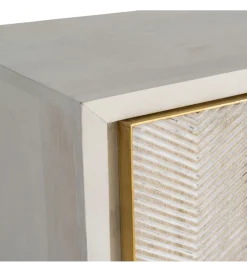 Zona-Design Komoda ESPAZERO 152 cm drewno mango biała