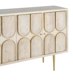 Zona-Design Komoda ESPAZERO 152 cm drewno mango biała