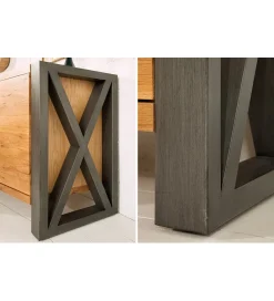 Invicta Interior Komoda FACTORY Thor 200 cm drewno dziki dąb