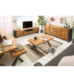 Invicta Interior Komoda FACTORY Thor 200 cm drewno dziki dąb