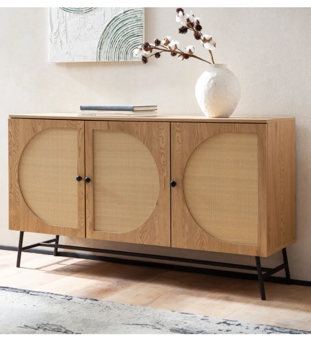 WOHNLING, GERMANY Komoda FONTA 140 cm w optyce dębu
