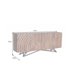 Invicta Interior Komoda GANSU 177 cm drewno mango brąz