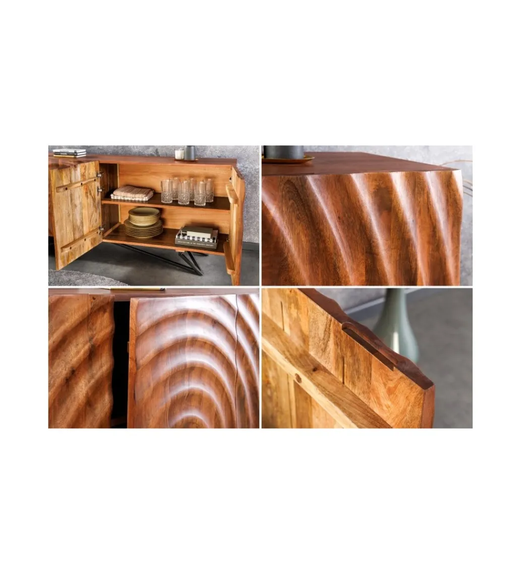 Invicta Interior Komoda GANSU 177 cm drewno mango brąz