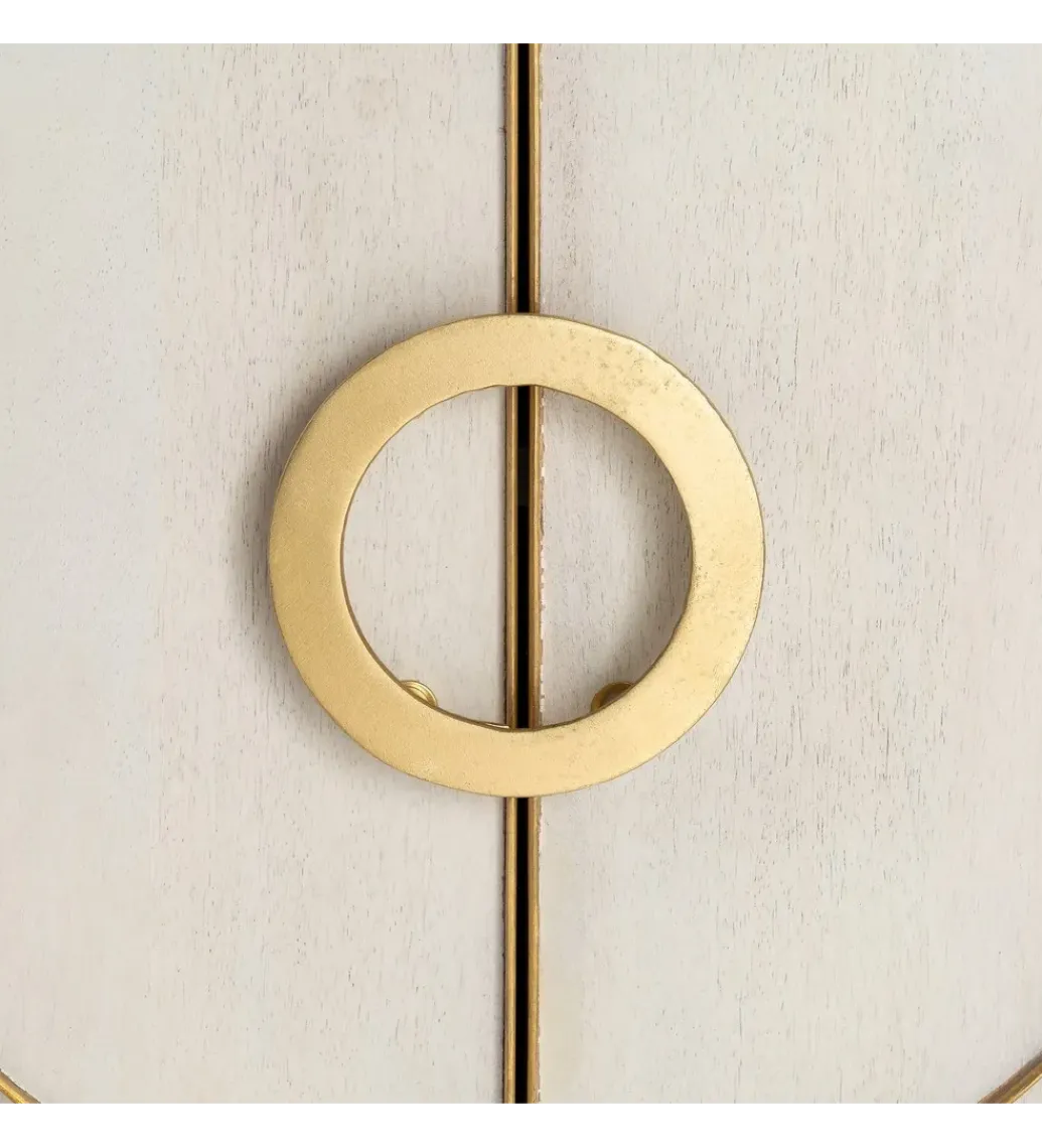 Zona-Design Komoda GEMANAT 113 cm drewno mango biała