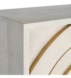 Zona-Design Komoda GEMANAT 113 cm drewno mango biała