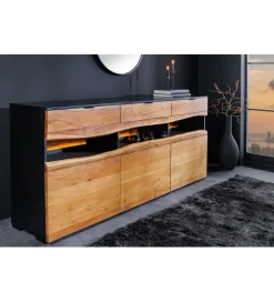 Invicta Interior Komoda GRAND ACACIA 180 cm drewno akcja LED