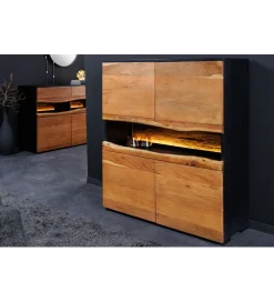 Invicta Interior - przedsprzedaż Komoda GRAND ACACIA 120 cm drewno akcja LED
