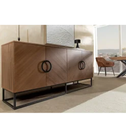 Invicta Interior - przedsprzedaż Komoda GRANDEZZA 180 cm kolor drewna orzecha