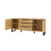 Helvetia Komoda Halle 200 cm w optyce dąb wotan