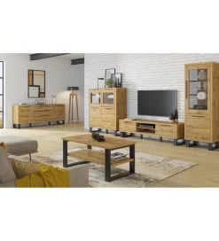 Helvetia Komoda Halle 200 cm w optyce dąb wotan