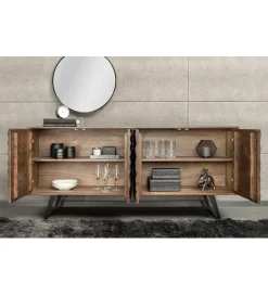 Invicta Interior Komoda HERRA 175 cm drewno akacja brąz