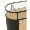 J-Line Komoda IVY 150 cm naturalna czarna